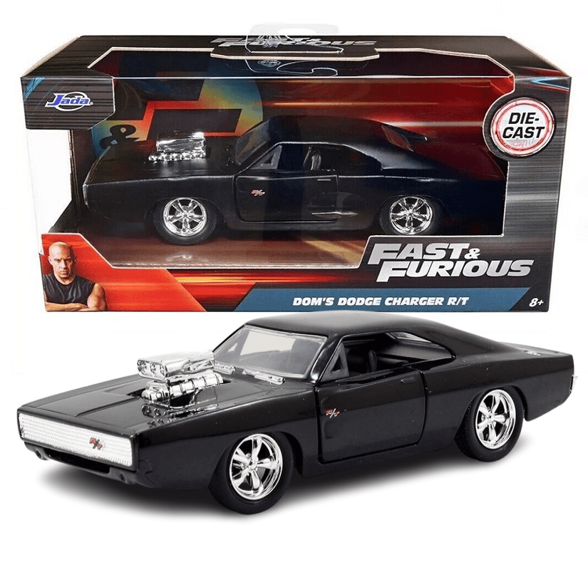 Furious 7 - Doms 70 Dodge Charger R/T Preto - Jada 97214 - 1/32